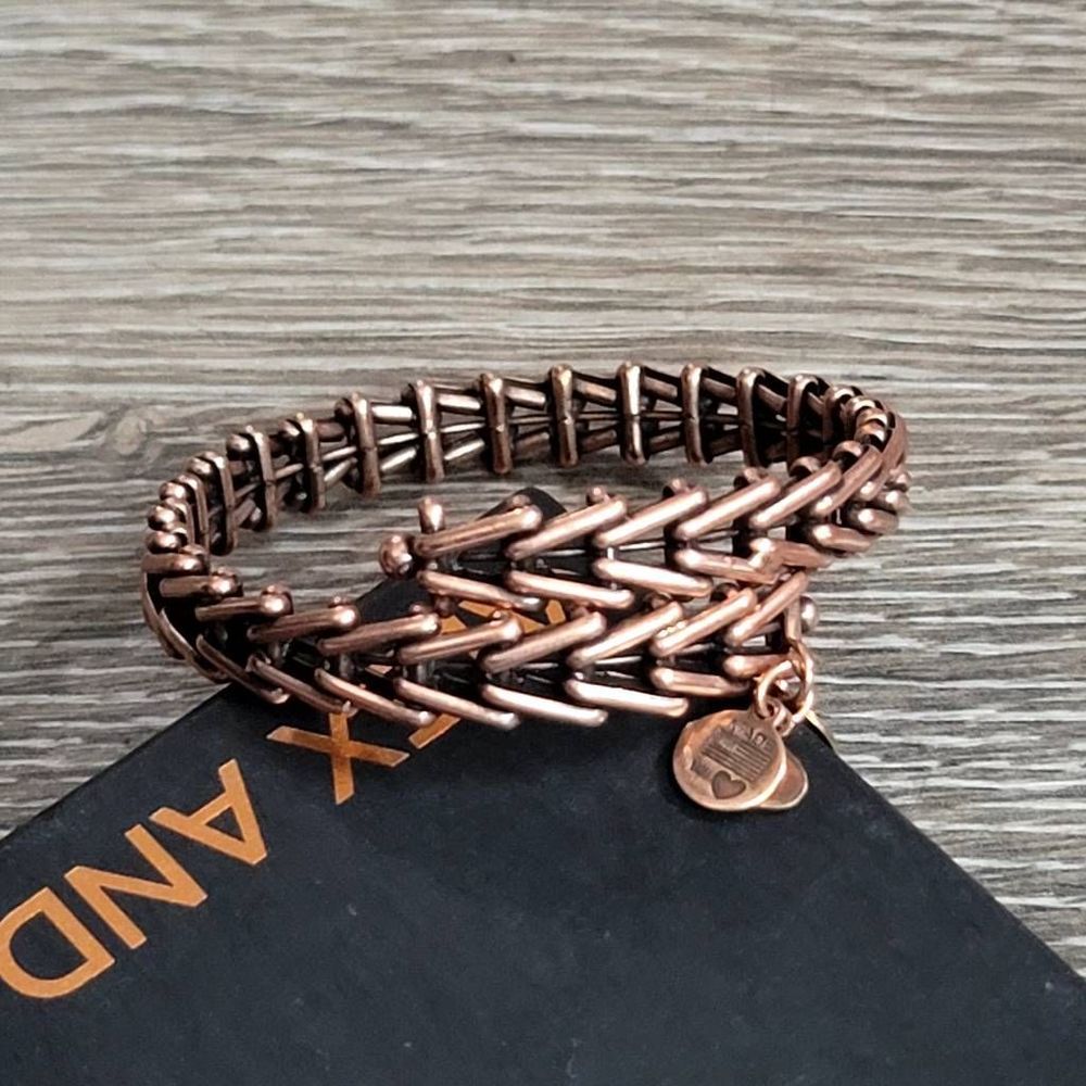 Alex and Ani vintage 66 rose gold wrap bracelet